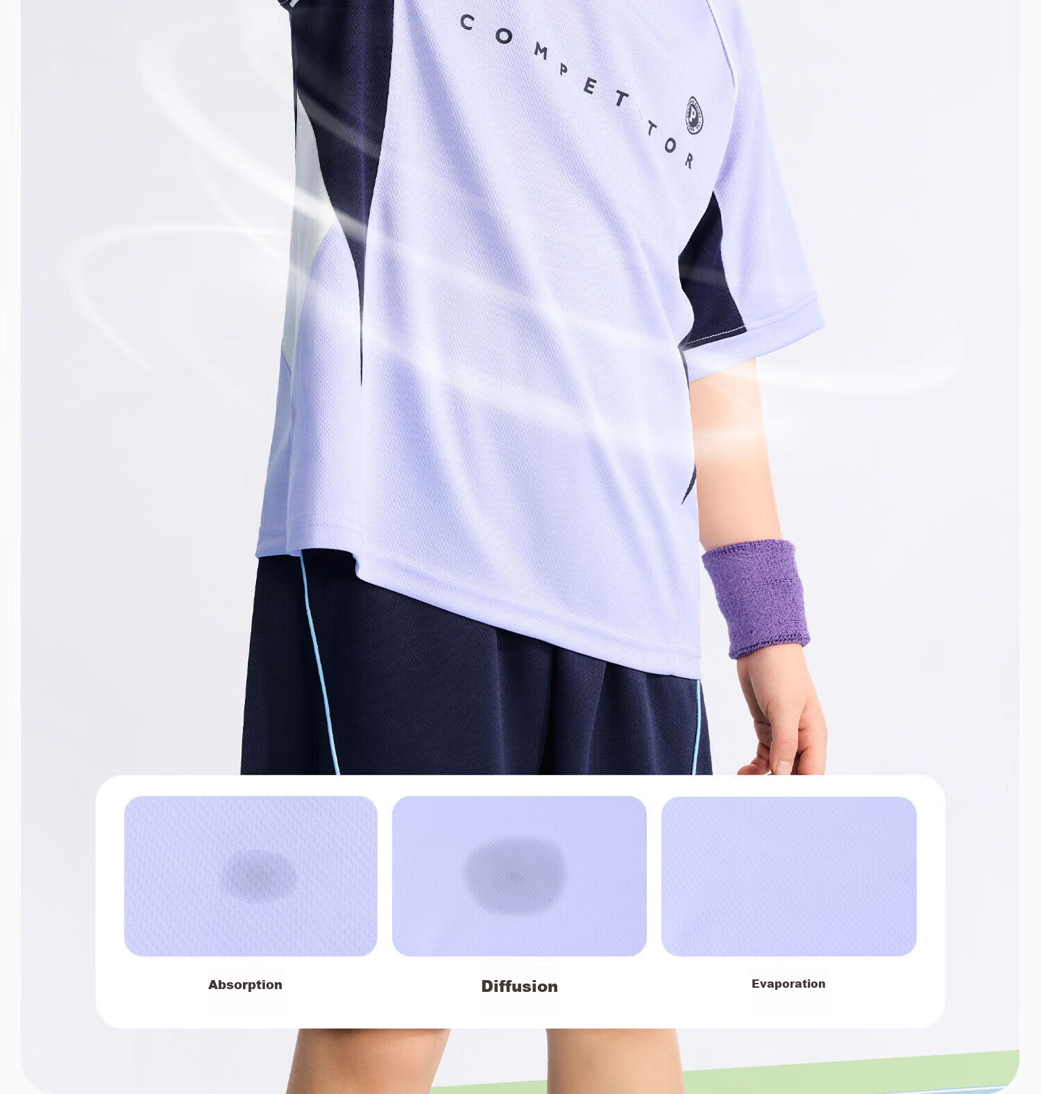 Zuo Xi Boys' Summer Sportswear Set A-Class 2026 Patchwork Mesh Quick-Dry Breathable White 150 5